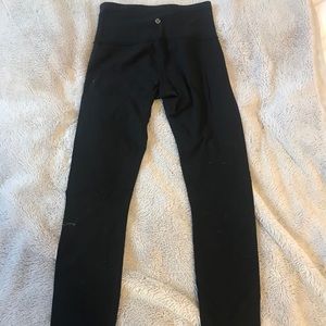 black high wasted size 6 lululemon leggings